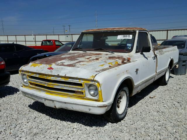 CE147S158440 - 1967 CHEVROLET CUSTOM 10 WHITE photo 2