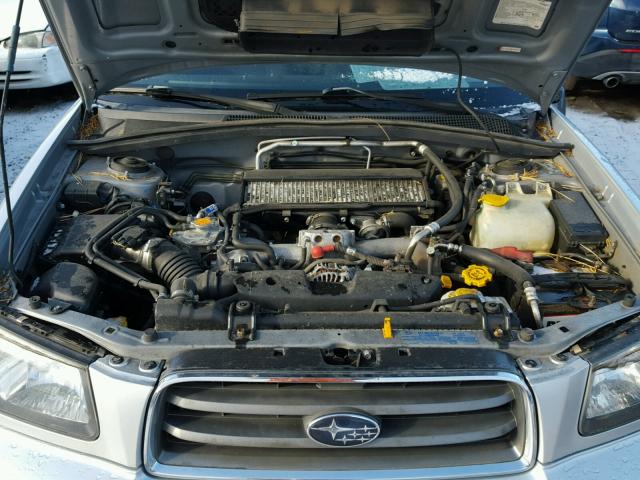 JF1SG69664G759463 - 2004 SUBARU FORESTER 2 GRAY photo 7