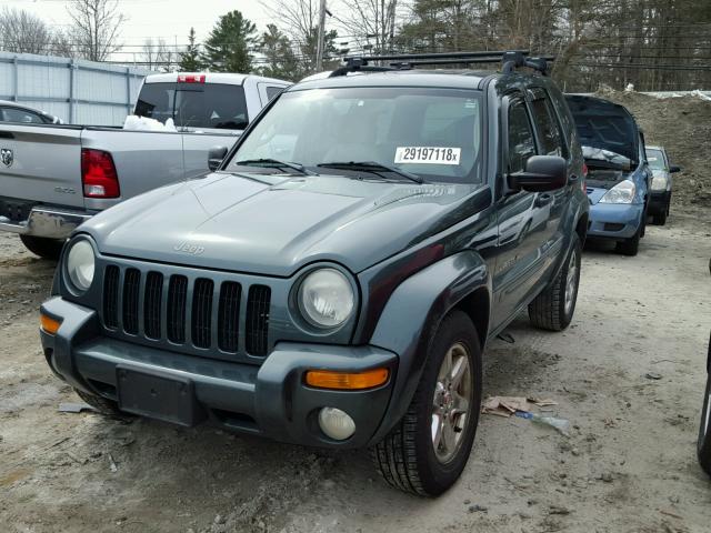 1J8GL58K23W606998 - 2003 JEEP LIBERTY LI GREEN photo 2