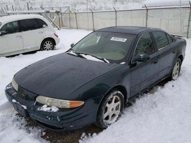 1G3NF52E82C179867 - 2002 OLDSMOBILE ALERO GLS GREEN photo 2