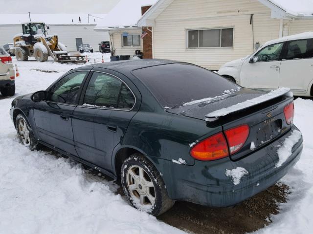 1G3NF52E82C179867 - 2002 OLDSMOBILE ALERO GLS GREEN photo 3