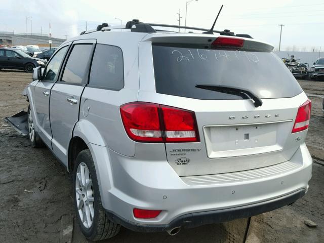 3C4PDDFG2CT160189 - 2012 DODGE JOURNEY R/ SILVER photo 3