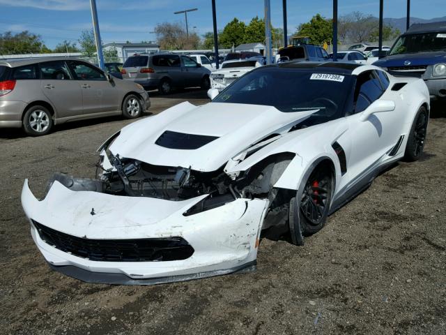 1G1YU2D67F5606501 - 2015 CHEVROLET CORVETTE S WHITE photo 2