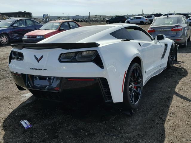 1G1YU2D67F5606501 - 2015 CHEVROLET CORVETTE S WHITE photo 4