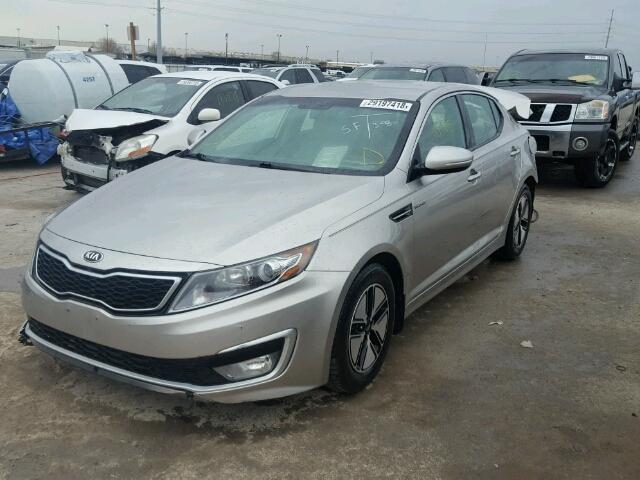 KNAGM4AD5D5039247 - 2013 KIA OPTIMA HYB SILVER photo 2