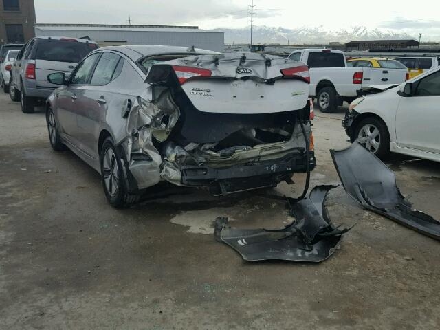 KNAGM4AD5D5039247 - 2013 KIA OPTIMA HYB SILVER photo 3