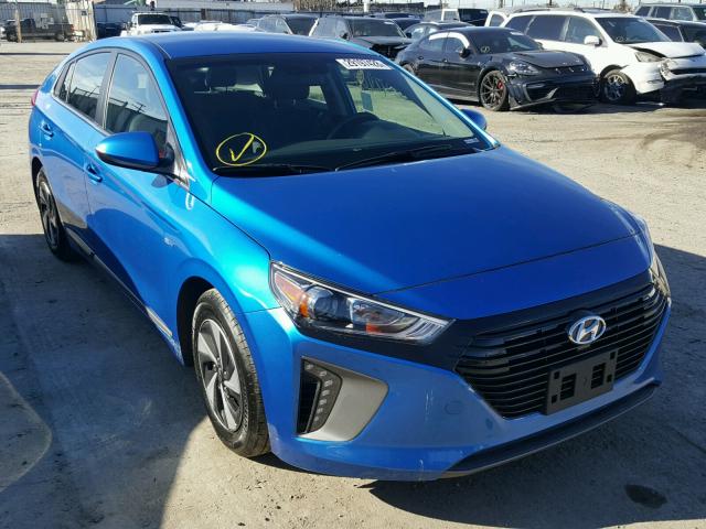 KMHC75LC1HU021547 - 2017 HYUNDAI IONIQ SEL BLUE photo 1