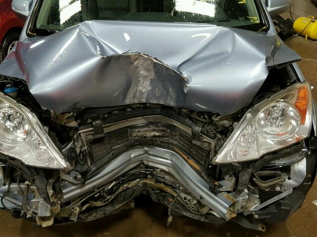 5J6RE48738L028574 - 2008 HONDA CR-V EX-L BLUE photo 7