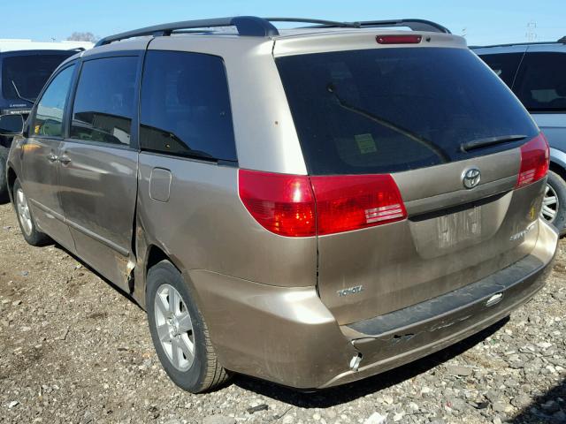 5TDZA22C14S072187 - 2004 TOYOTA SIENNA XLE TAN photo 3