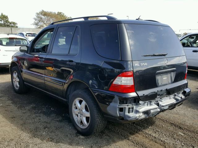 4JGAB57E93A427765 - 2003 MERCEDES-BENZ ML 350 BLACK photo 3