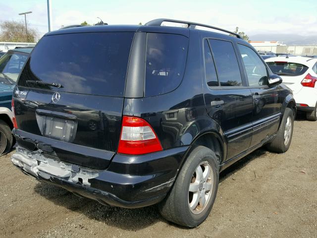 4JGAB57E93A427765 - 2003 MERCEDES-BENZ ML 350 BLACK photo 4