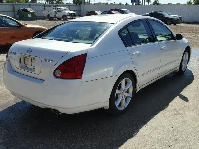 1N4BA41F94C802869 - 2004 NISSAN MAXIMA SE WHITE photo 4