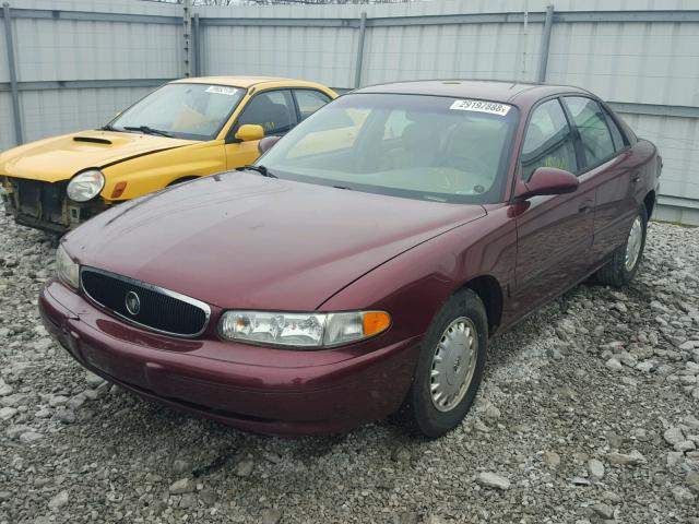 2G4WY55J8Y1225358 - 2000 BUICK CENTURY LI MAROON photo 2