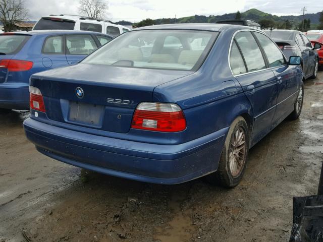 WBADT63401CF13887 - 2001 BMW 530 I AUTO BLUE photo 4