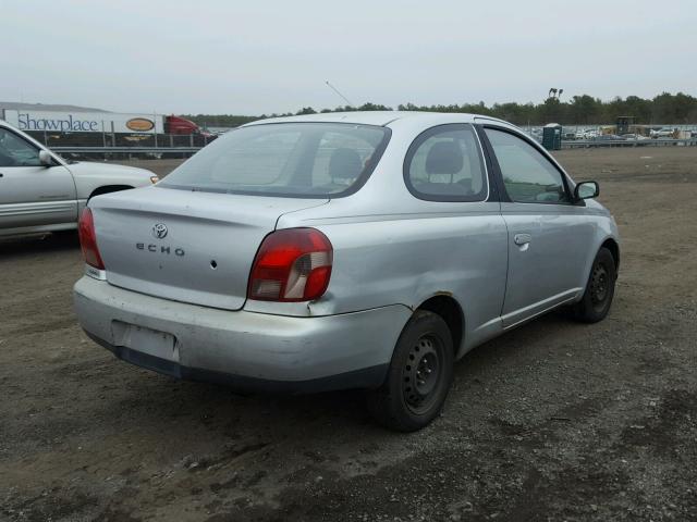 JTDAT123910136363 - 2001 TOYOTA ECHO GRAY photo 4