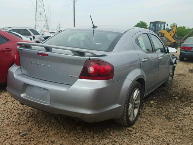 1C3CDZCG3EN176313 - 2014 DODGE AVENGER SX SILVER photo 4