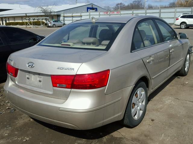 5NPET46CX9H488900 - 2009 HYUNDAI SONATA GLS BEIGE photo 4