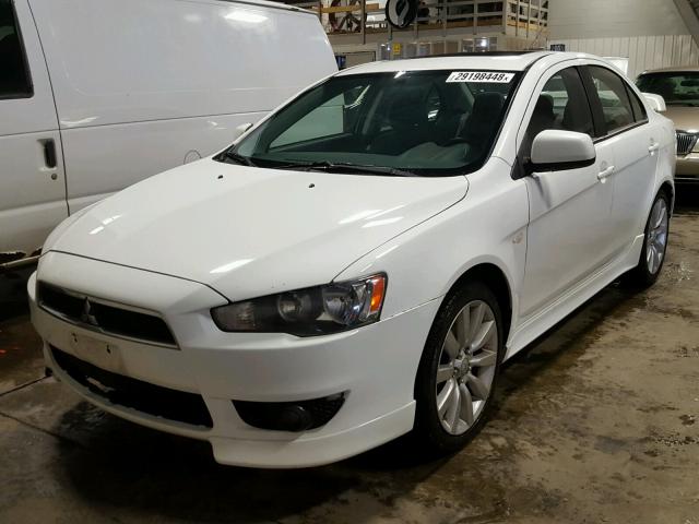 JA3AU86UX8U024892 - 2008 MITSUBISHI LANCER GTS WHITE photo 2