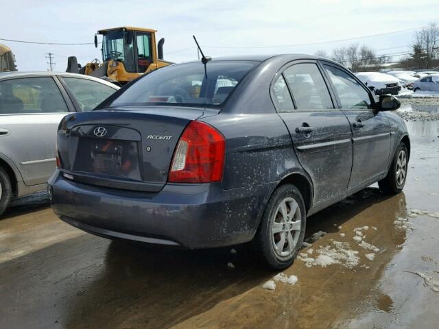 KMHCN46C88U236824 - 2008 HYUNDAI ACCENT GLS GRAY photo 4