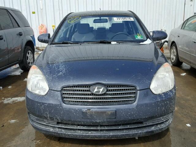 KMHCN46C88U236824 - 2008 HYUNDAI ACCENT GLS GRAY photo 9