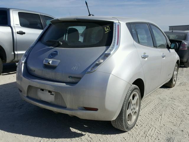 JN1AZ0CP8BT004482 - 2011 NISSAN LEAF SV SILVER photo 4