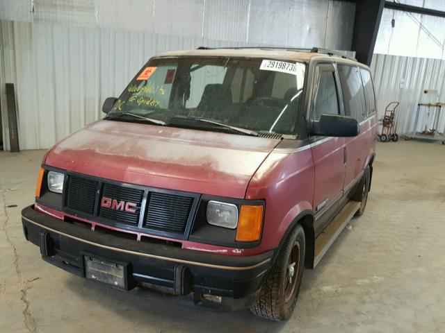 1GKDM19W2NB532319 - 1992 GMC SAFARI XT RED photo 2