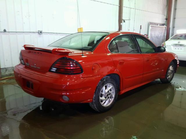 1G2NF52EX4C202928 - 2004 PONTIAC GRAND AM S RED photo 4