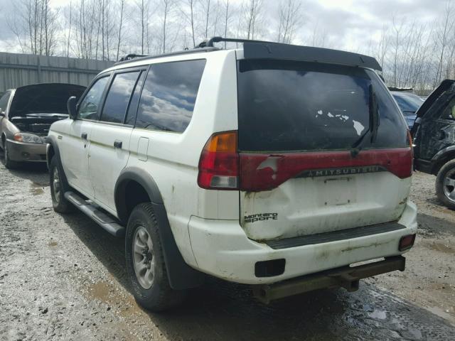 JA4MT31H5XP002949 - 1999 MITSUBISHI MONTERO SP WHITE photo 3