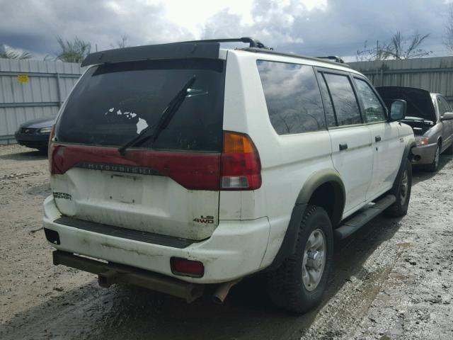 JA4MT31H5XP002949 - 1999 MITSUBISHI MONTERO SP WHITE photo 4