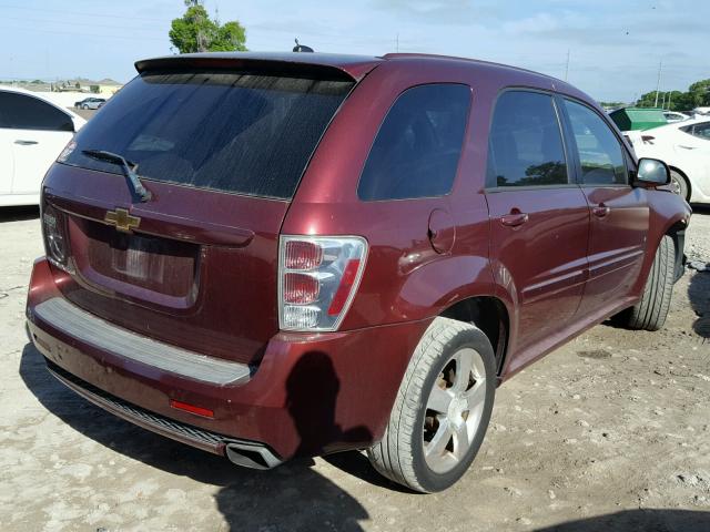 2CNDL537186036745 - 2008 CHEVROLET EQUINOX SP RED photo 4