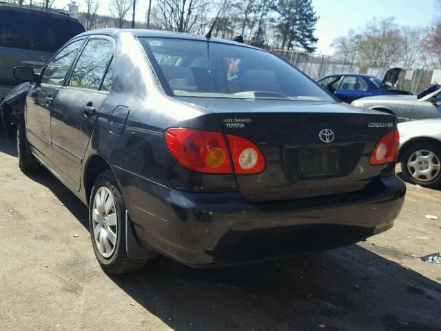 2T1BR32E23C152025 - 2003 TOYOTA COROLLA BLACK photo 3