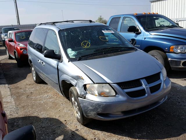 1D4GP45R14B574838 - 2004 DODGE CARAVAN SX BLUE photo 1