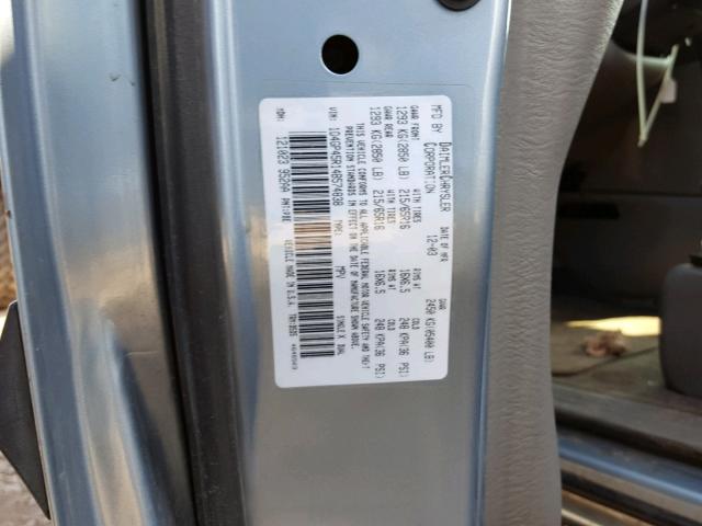 1D4GP45R14B574838 - 2004 DODGE CARAVAN SX BLUE photo 10