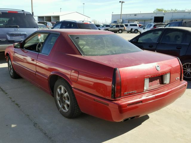 1G6ET12921B102651 - 2001 CADILLAC ELDORADO T RED photo 3