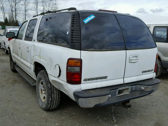 1GNFK16T61J225019 - 2001 CHEVROLET SUBURBAN K WHITE photo 3