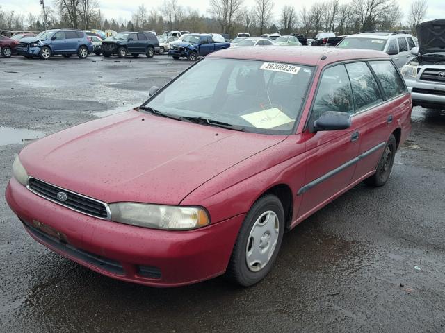 4S3BK4256V6316056 - 1997 SUBARU LEGACY BRI RED photo 2