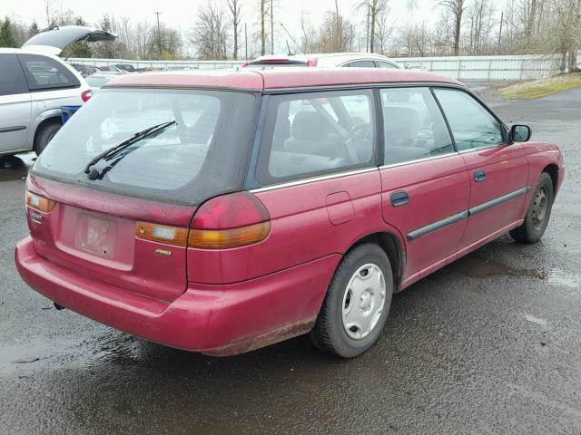 4S3BK4256V6316056 - 1997 SUBARU LEGACY BRI RED photo 4