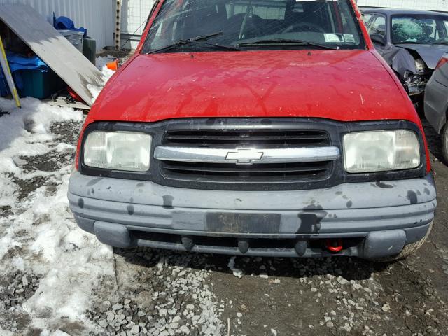 2CNBJ734046904940 - 2004 CHEVROLET TRACKER ZR RED photo 7