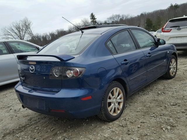 JM1BK324781810106 - 2008 MAZDA 3 S BLUE photo 4