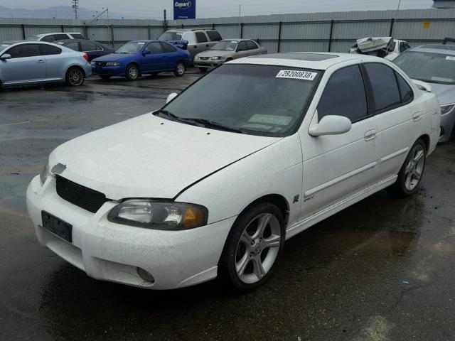 3N1AB51DX2L713963 - 2002 NISSAN SENTRA SE- WHITE photo 2