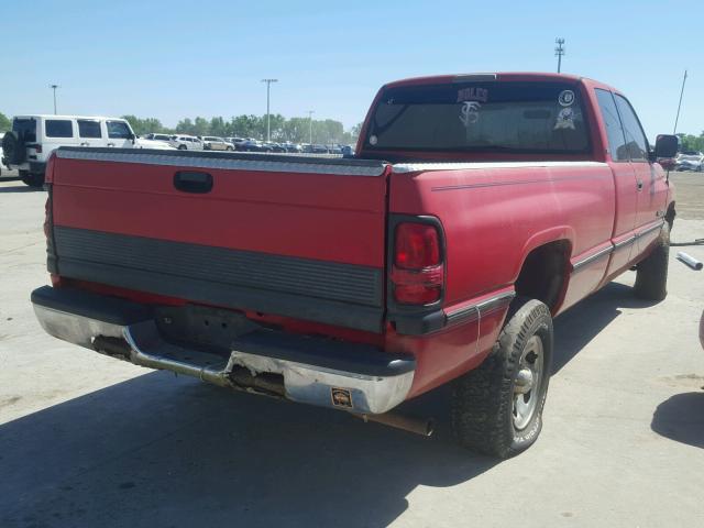 1B7HF13Z2VJ582993 - 1997 DODGE RAM 1500 RED photo 4