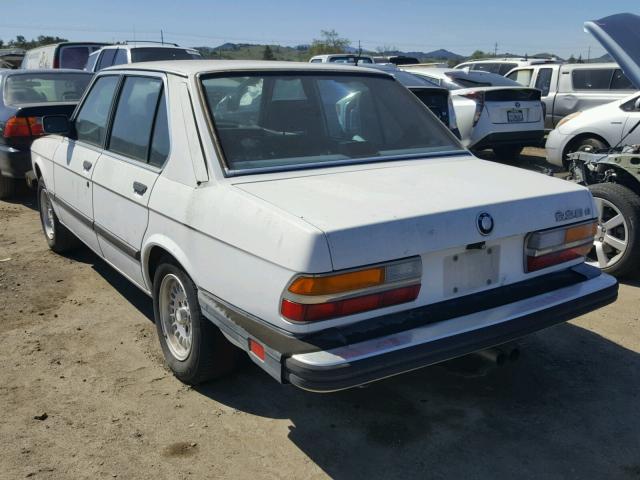 WBADK830XJ9890345 - 1988 BMW 528 E AUTO WHITE photo 3