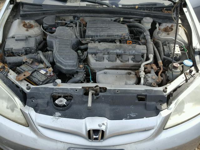 1HGES26785L007110 - 2005 HONDA CIVIC EX SILVER photo 7