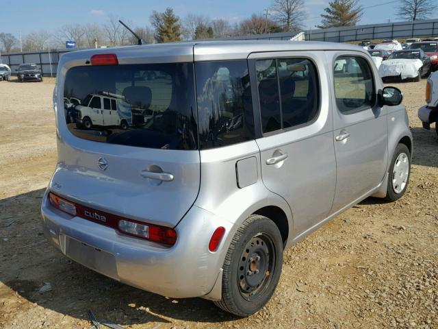 JN8AZ28R19T126182 - 2009 NISSAN CUBE BASE SILVER photo 4