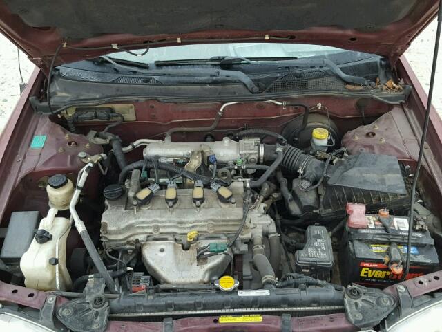 3N1CB51D03L775821 - 2003 NISSAN SENTRA XE MAROON photo 7