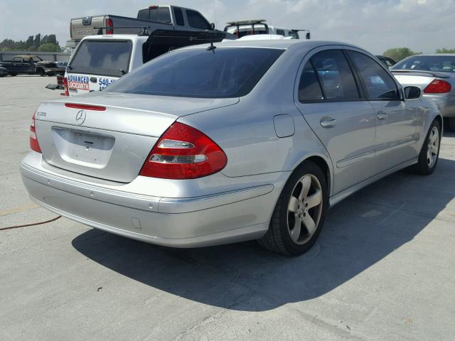 WDBUF70J43A180274 - 2003 MERCEDES-BENZ E 500 SILVER photo 4