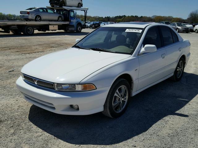 4A3AA56L1XE138821 - 1999 MITSUBISHI GALANT LS WHITE photo 2