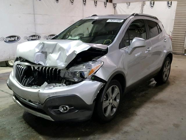 KL4CJBSB9DB059556 - 2013 BUICK ENCORE CON SILVER photo 2