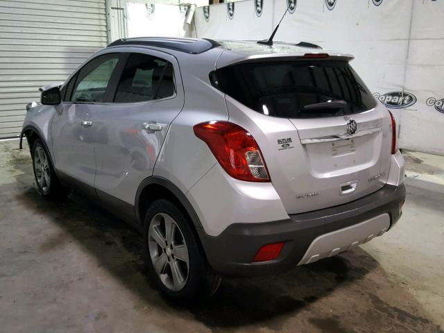 KL4CJBSB9DB059556 - 2013 BUICK ENCORE CON SILVER photo 3