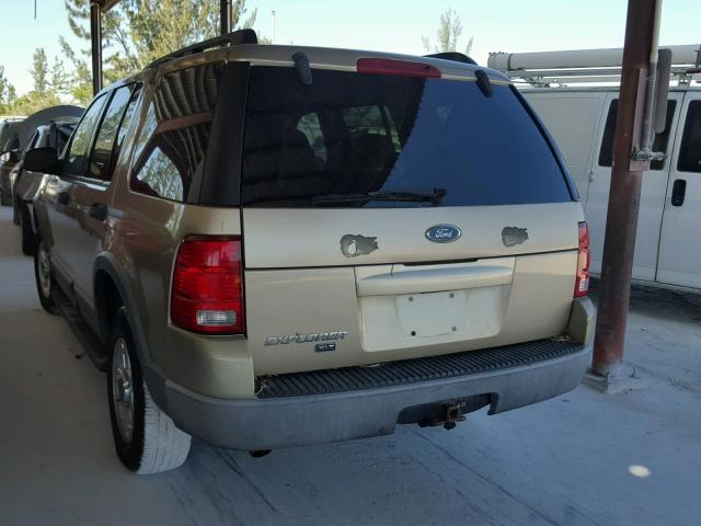 1FMZU63K63UB78435 - 2003 FORD EXPLORER X TAN photo 3